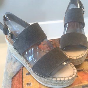 Dolce Vita Womens Spiro Grey Suede Espadrilles Size 7